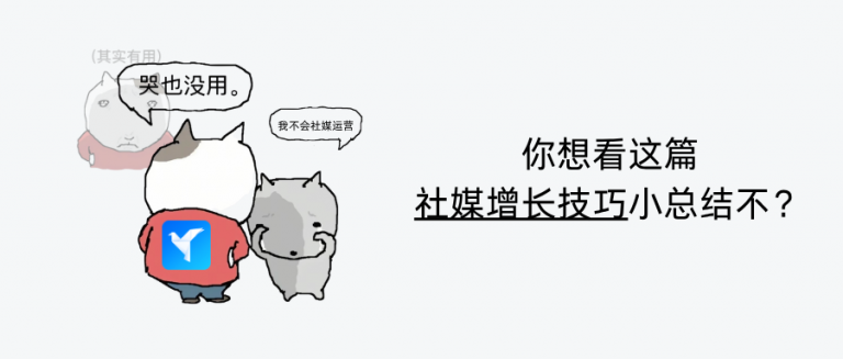 大人，你要的社媒增长技巧来了